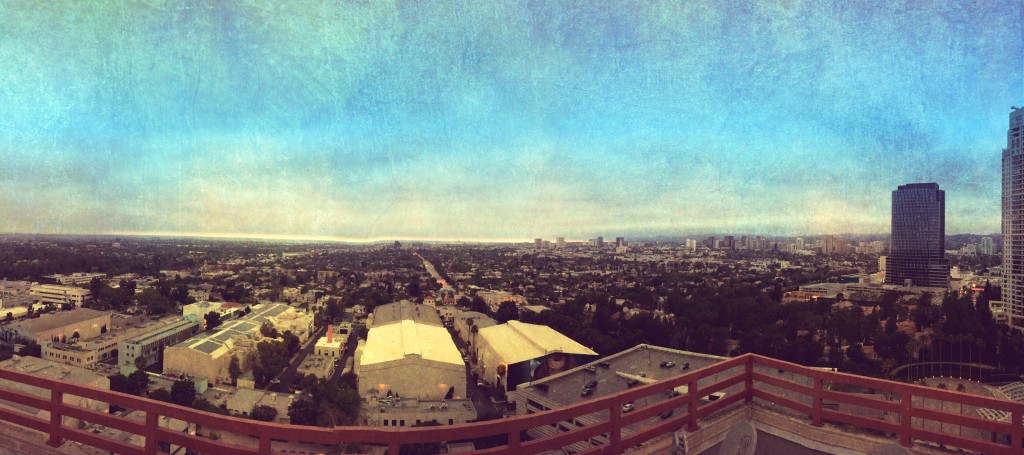 View of Los Angeles from the Helipad