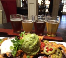 Beer and Nachos at SunCafe