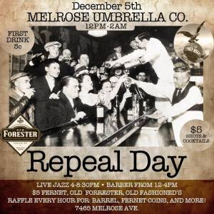 Repeal Day at Melrose Umbrella 