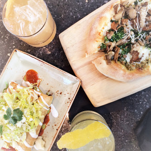 Brisket Taquitos & Mushroom Flatbread at The Mixing Room