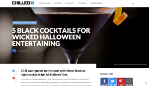 5 Halloween Cocktails that are black as night